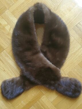Mink Fur Vintage Collar Scarf